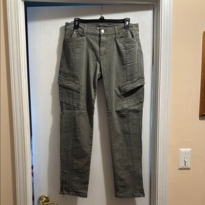 White House Black Market Olive Cargo Jeans
